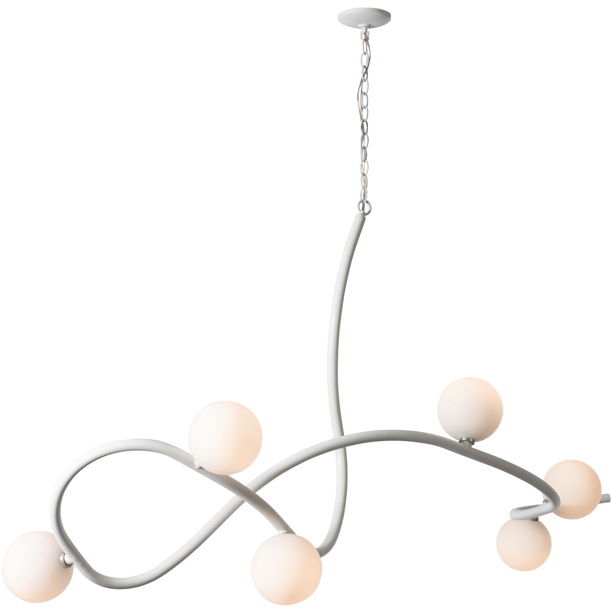 Slide 6 Light 69.2 inch White Pendant Ceiling Light, XL
