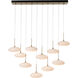 Clouds 10 Light 48 inch Modern Brass Pendant Ceiling Light