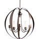Pomme 5 Light 30.4 inch Coastal Dark Smoke Outdoor Pendant in Opal