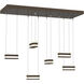 Art + Alchemy Stacks LED 9.4 inch Bronze Pendant Ceiling Light