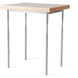 Senza 26.1 X 22 inch Sterling Side Table in Maple Natural, Wood Top