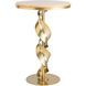 Folio 18.4 inch Natural Iron Accent Table in Maple Natural, Wood Top