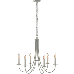 Simple Sweep 6 Light 26 inch Sterling Chandelier Ceiling Light, 6 Arm
