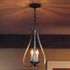 Sweeping Taper 3 Light 11.6 inch Black Chandelier Ceiling Light - Open Box