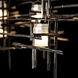 Tura 7 Light 53.6 inch Dark Smoke Pendant Ceiling Light, Rectangular