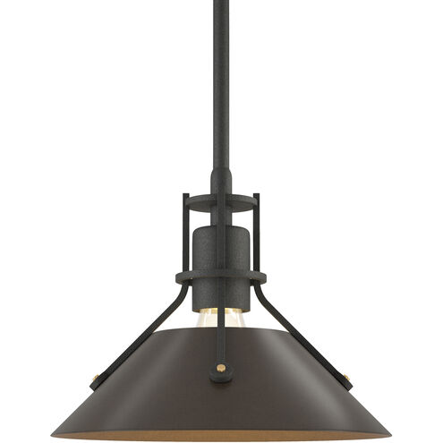 Henry 1 Light 9.2 inch Natural Iron and Ink Mini Pendant Ceiling Light