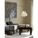 Mobius 66.3 inch 100 watt Dark Smoke Arc Floor Lamp Portable Light in Spun Frost