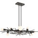 Brindille 8 Light 54.8 inch Dark Smoke Linear Pendant Ceiling Light