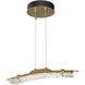 Glissade LED 4.2 inch Modern Brass Pendant Ceiling Light