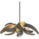 Corona 4 Light 18.25 inch Dark Smoke Dining Pendant Ceiling Light, Small