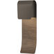 Element 1 Light 19 inch Coastal Dark Smoke Outdoor Sconce, Small