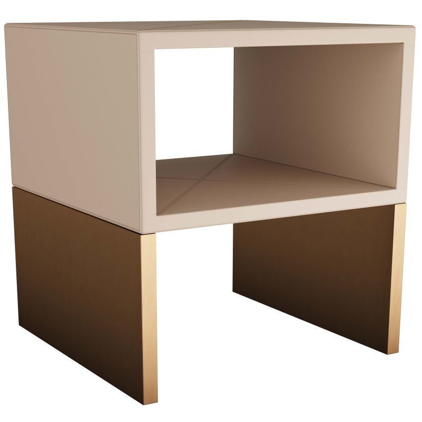 Talcon 24 X 22 inch Bone End Table