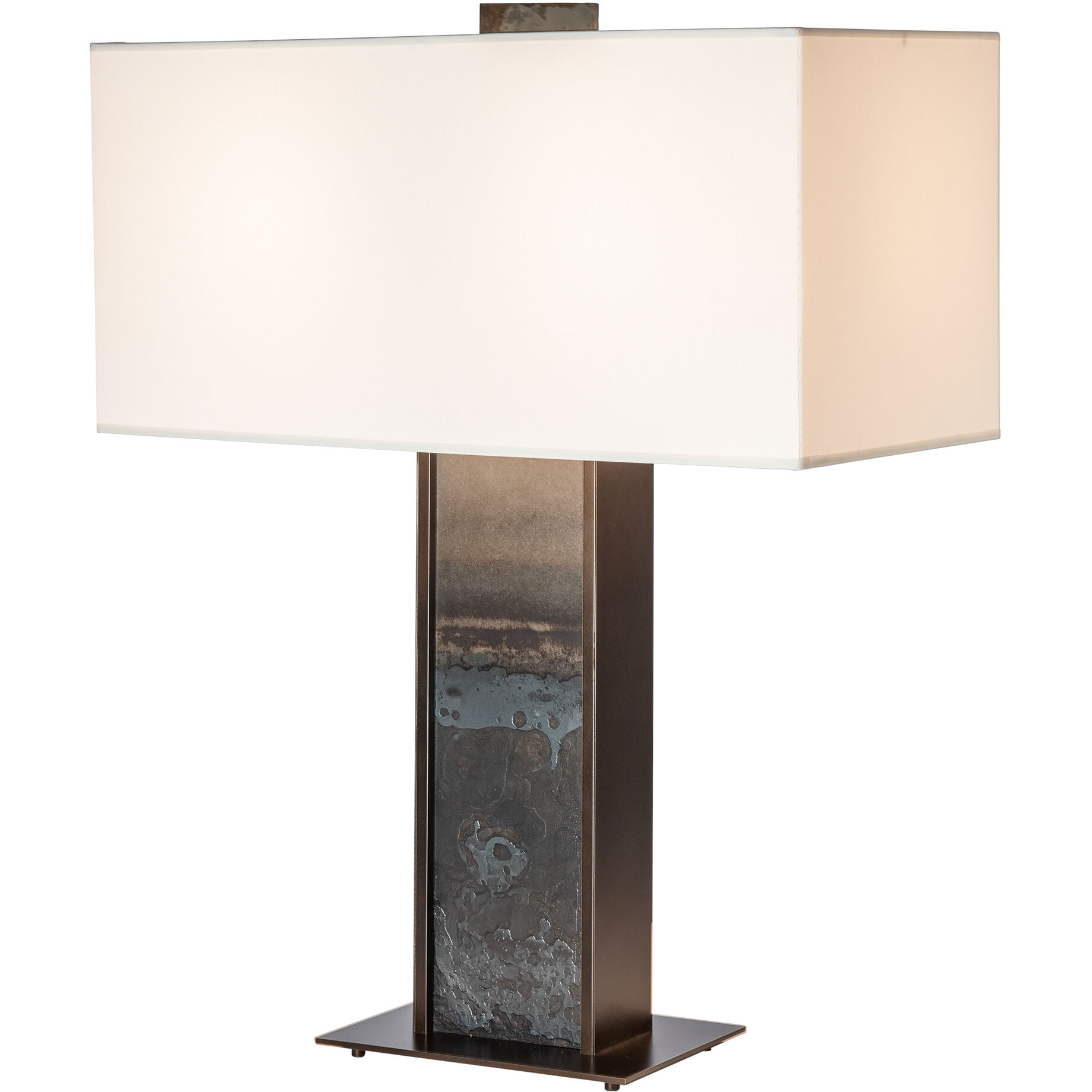 Horizon 29.28 inch 60.00 watt Vintage Platinum and Clear Steel Table Lamp Portable Light