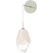 Chrysalis 1 Light 6.1 inch Sterling Sconce Wall Light in White Crystal, Large