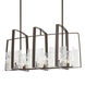 Arc 8 Light 43 inch White Linear Pendant Ceiling Light
