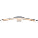 Glissade LED 30 inch Sterling Bath Sconce Wall Light