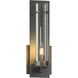 New Town 1 Light 4.25 inch Black ADA Sconce Wall Light in Seeded Clear