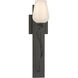 Flora 1 Light 4.8 inch Natural Iron Sconce Wall Light in Opal