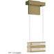 Art + Alchemy Stacks LED 6 inch Modern Brass Wall Sconce Wall Light