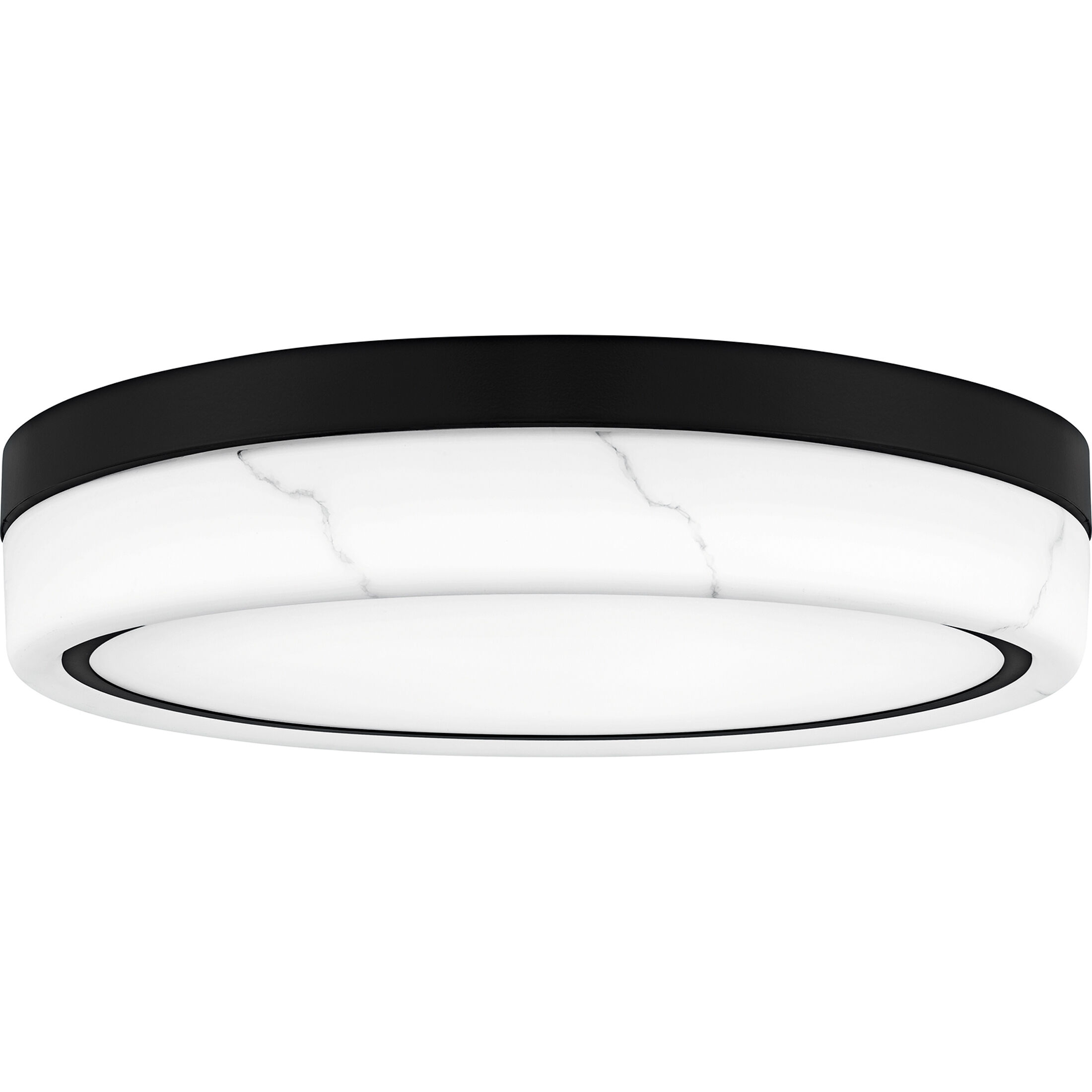 Gasper LED 16 inch Matte Black Flush Mount Ceiling Light, Medium