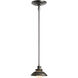 Staccato 1 Light 7 inch Dark Smoke Mini Pendant Ceiling Light