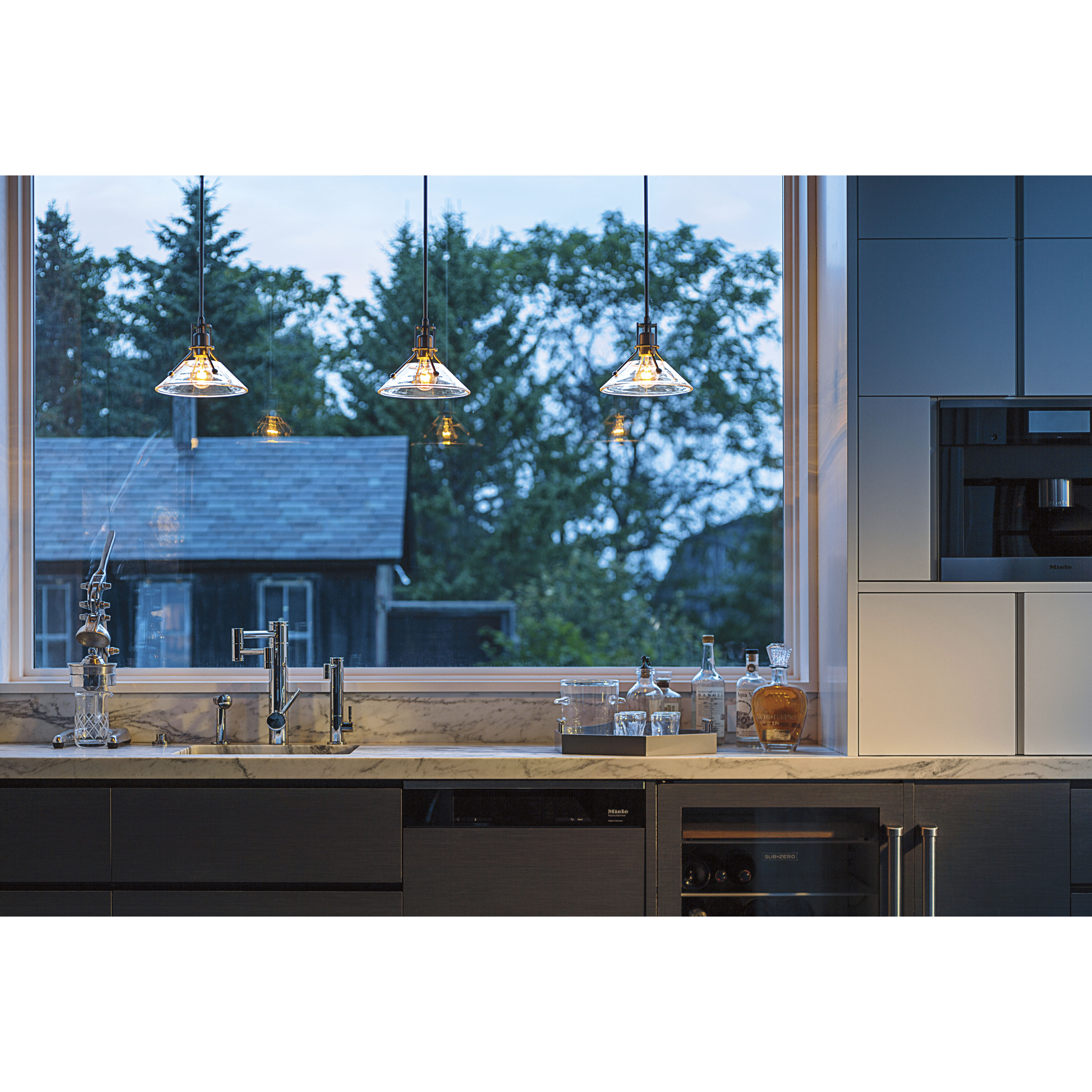 Henry 1 Light 9.2 inch Soft Gold Mini Pendant Ceiling Light in Clear