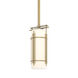 Paralline 1 Light 6.1 inch Modern Brass Mini Pendant Ceiling Light