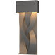 Tress LED 22.9 inch Coastal Natural Iron Outdoor Sconce, Small