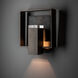 Shadow Box 1 Light 11.7 inch Oil Rubbed Bronze Outdoor Sconce, Medium