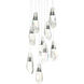 Luma 9 Light 20.5 inch Black Pendant Ceiling Light, Large