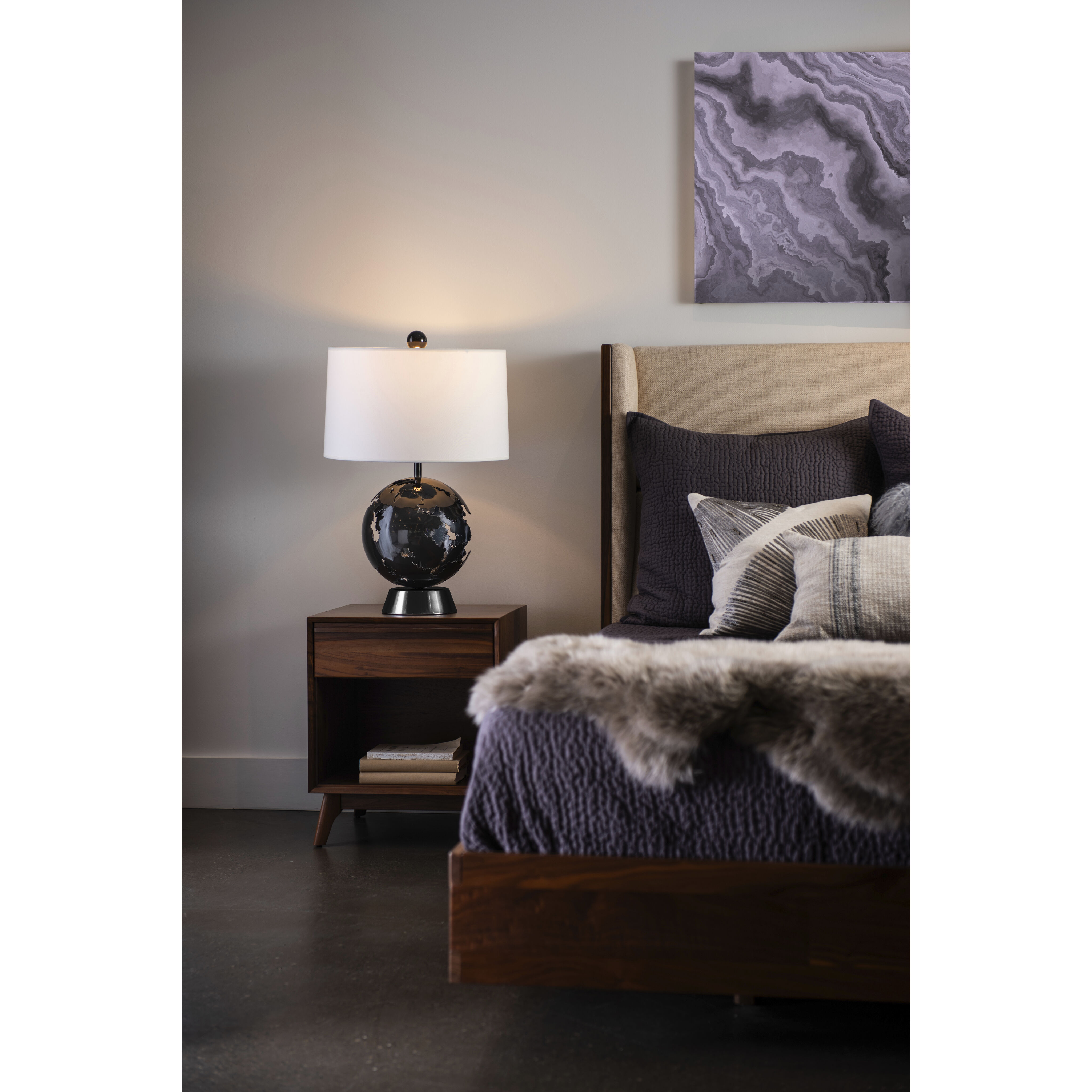 Pangea 27.3 inch 60 watt Ink Table Lamp Portable Light