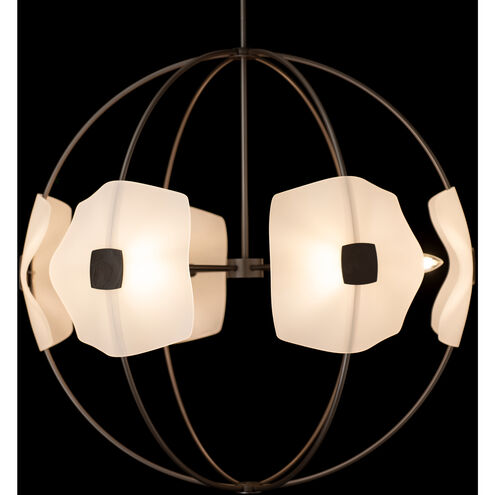 Astra 6 Light 31.7 inch Dark Smoke Pendant Ceiling Light, Small