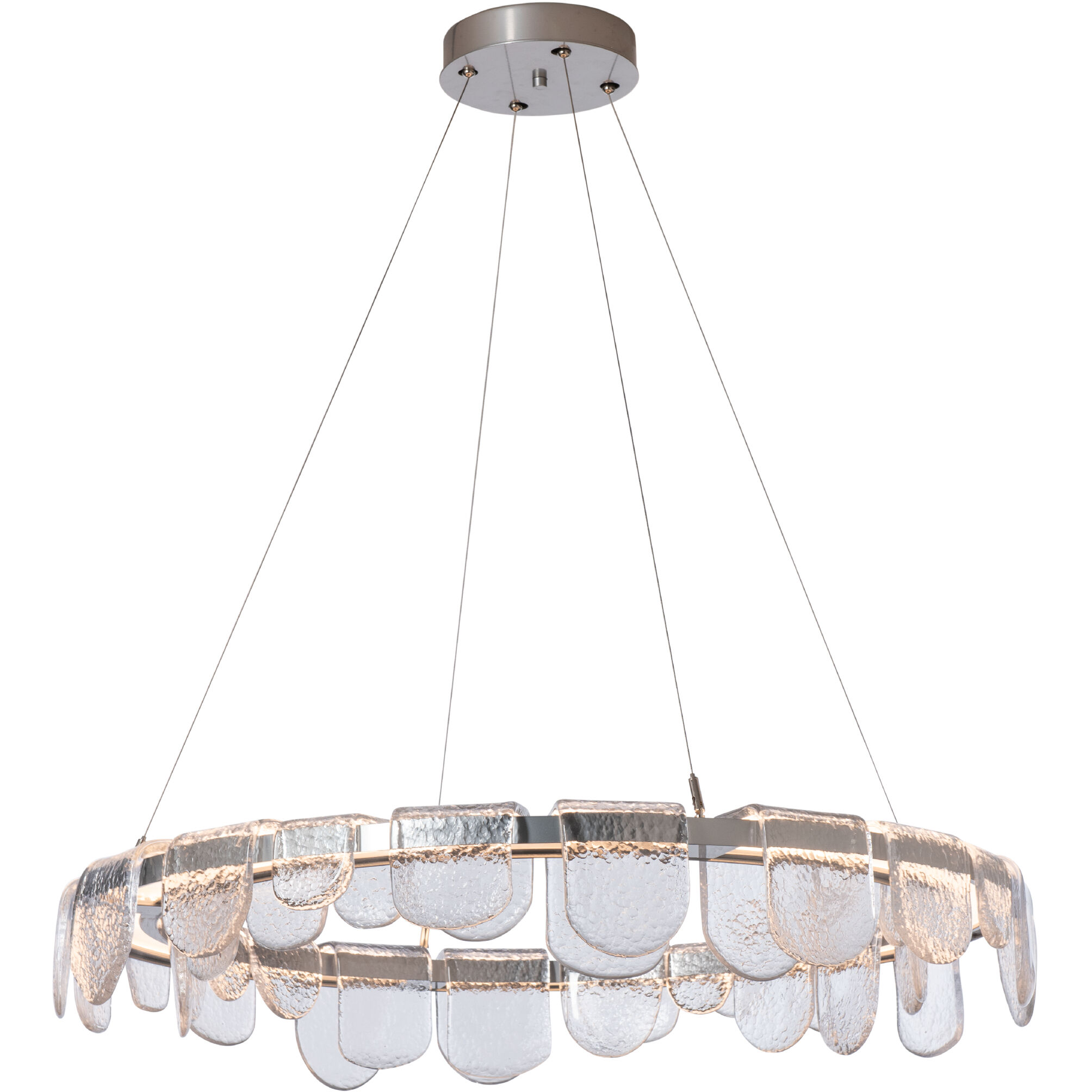 Riverbed LED 39.6 inch Sterling Pendant Ceiling Light