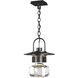 Mason 1 Light 11.3 inch Coastal Black Outdoor Ceiling Fixture, Large