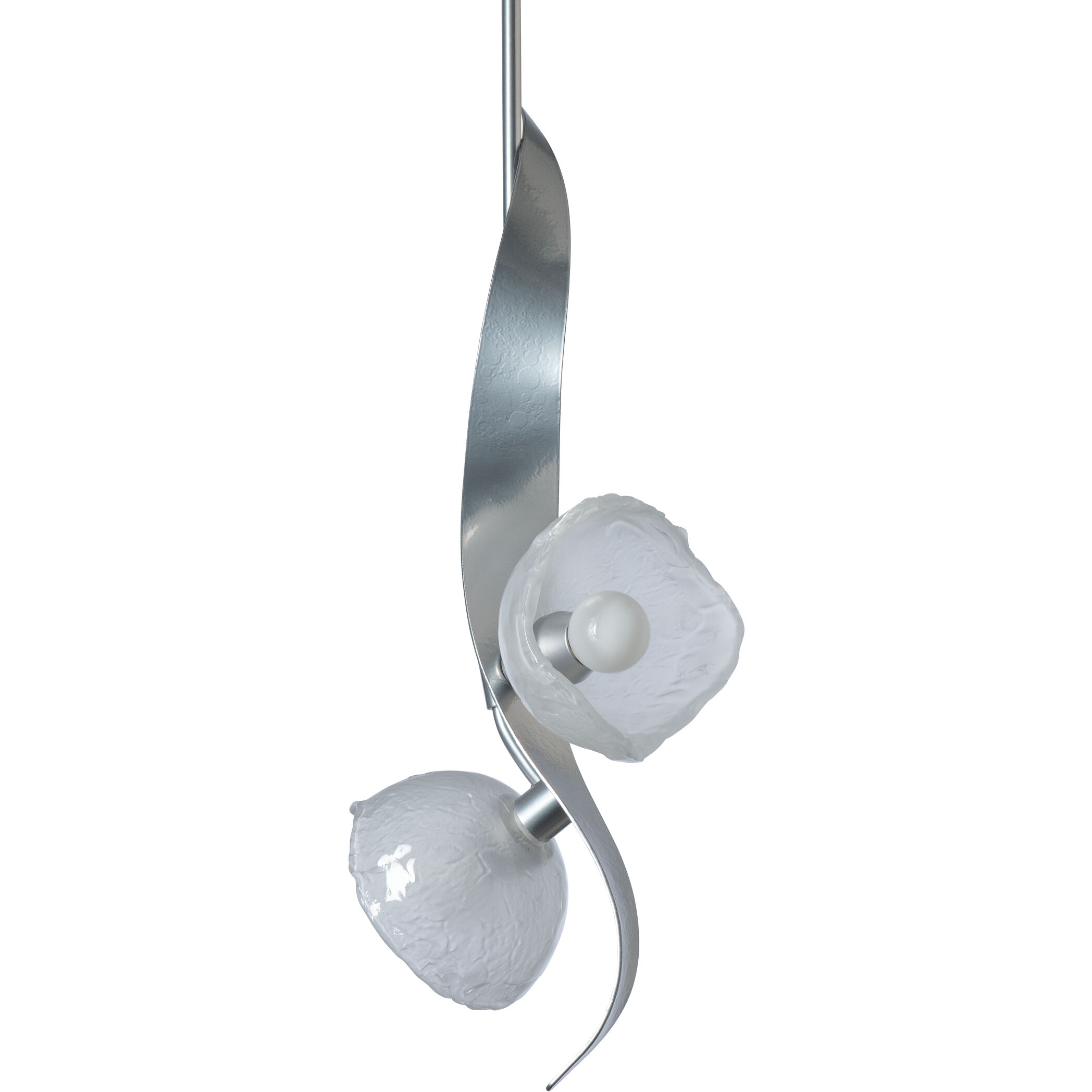 Mika 2 Light 9.7 inch Sterling Pendant Ceiling Light