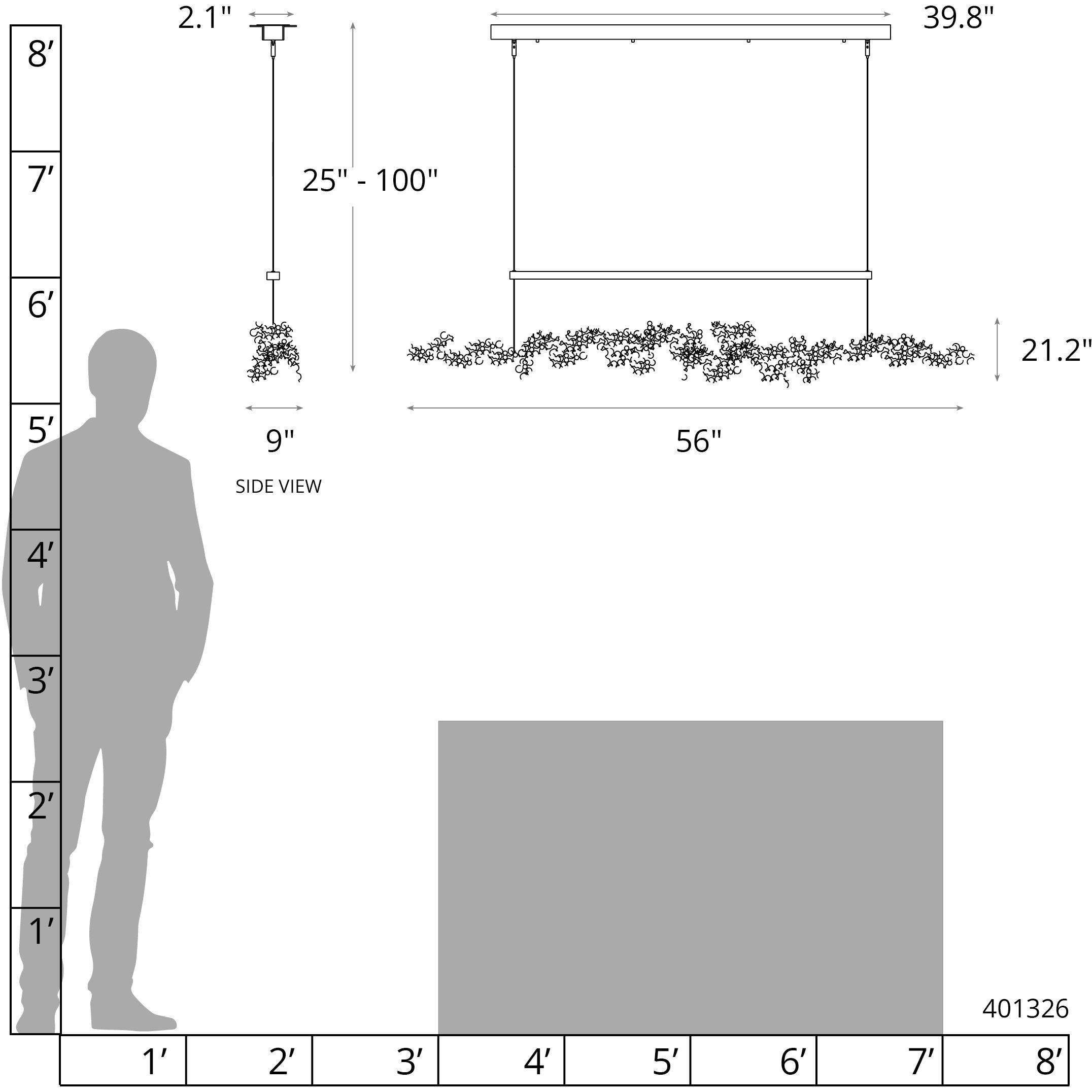 Art + Alchemy Coral LED 9 inch Dark Smoke with Sterling Pendant Ceiling Light in Dark Smoke/Sterling