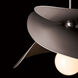 Hibiscus 1 Light 24.7 inch Coastal Burnished Steel Outdoor Pendant