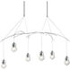 Kiwi 6 Light 36.8 inch Vintage Platinum Pendant Ceiling Light, Standard