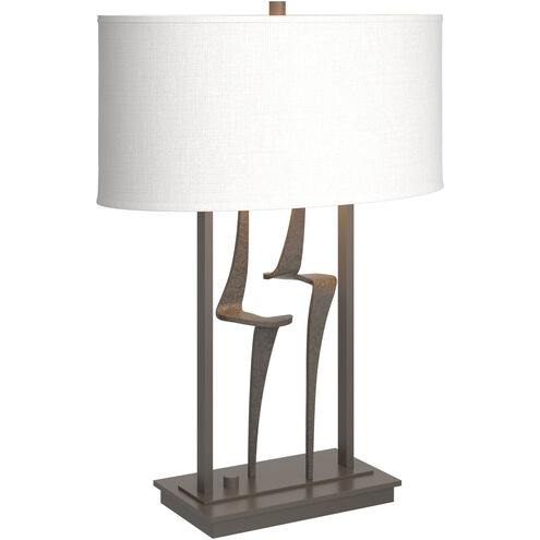 Antasia 24.7 inch 100 watt Dark Smoke Table Lamp Portable Light in Natural Anna