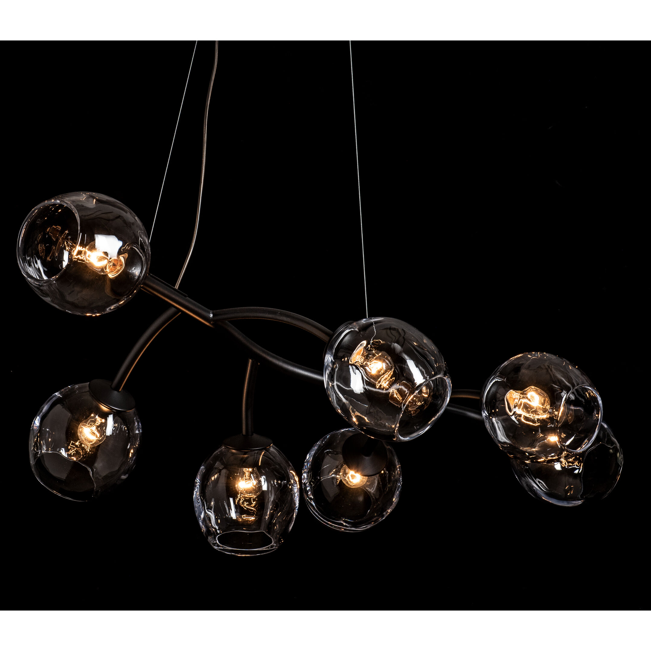 Vine 7 Light 49.3 inch Black Pendant Ceiling Light