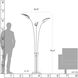 Aerial 79.4 inch 60.00 watt White Torchiere Portable Light