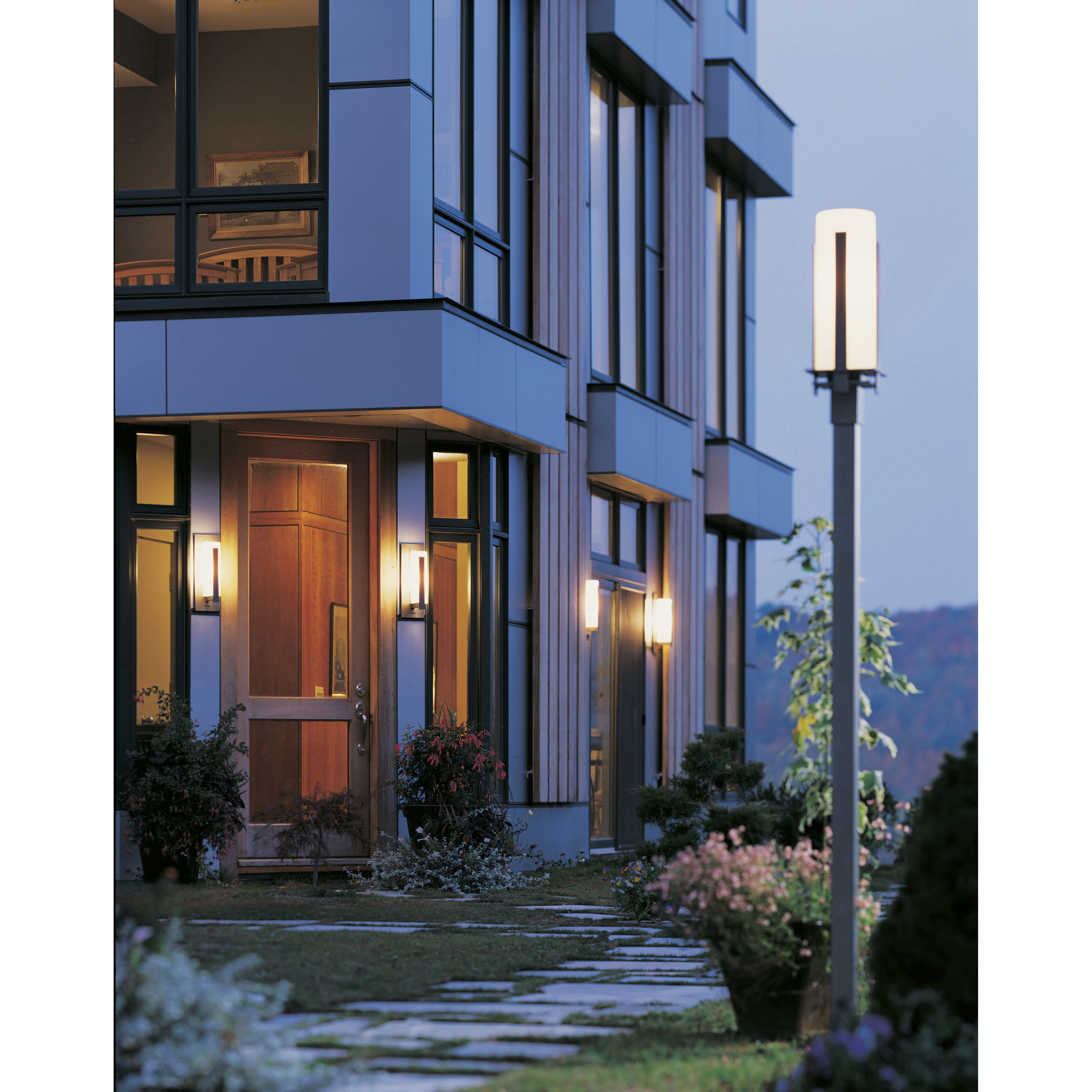 Forged Vertical Bars 1 Light 18.8 inch Coastal Dark Smoke Outdoor Sconce