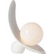 Yoki 11.3 inch 60 watt White Table Lamp Portable Light