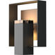 Shadow Box 1 Light 11.7 inch Coastal Black and Coastal Dark Smoke Outdoor Sconce in Coastal Black/Coastal Dark Smoke