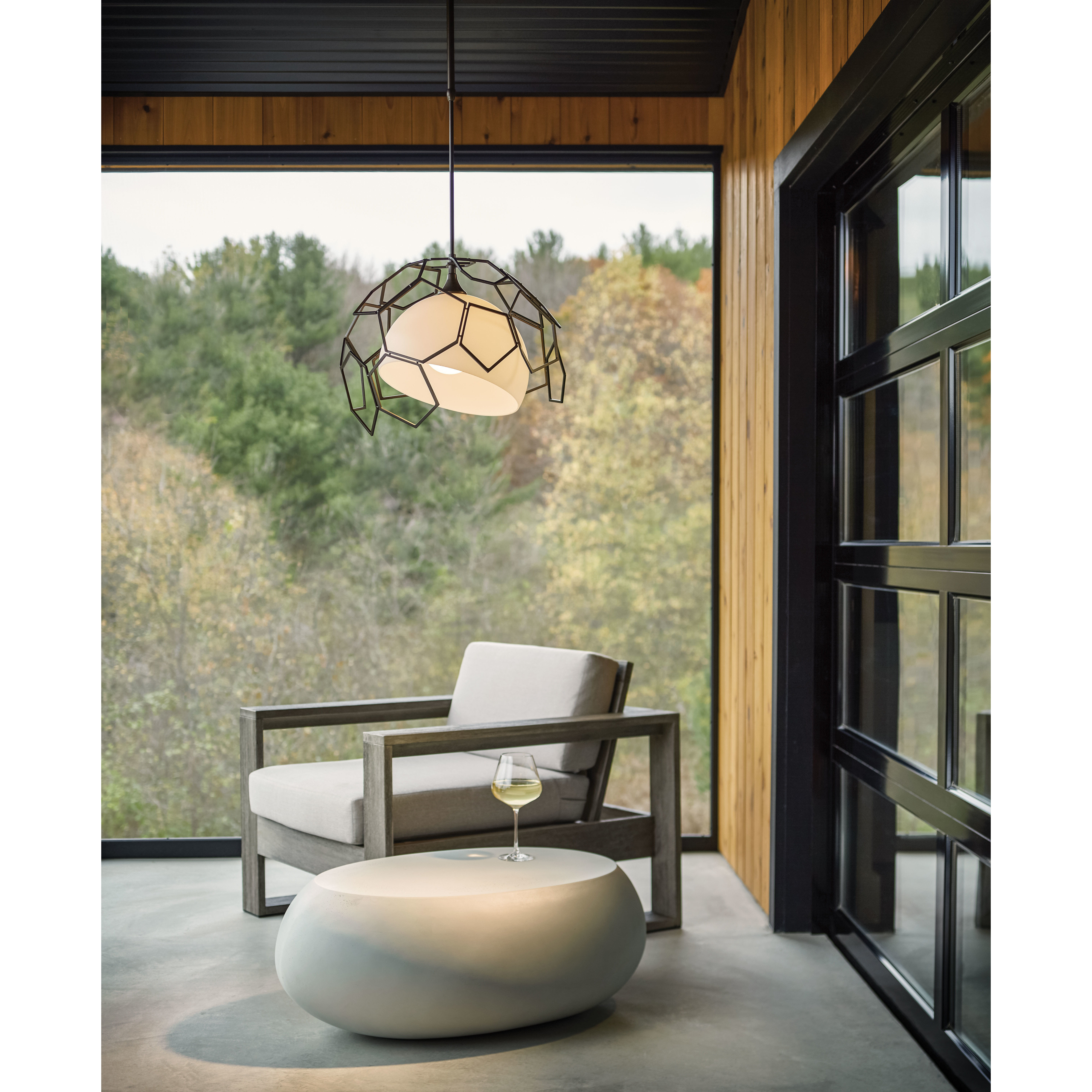 Umbra 1 Light 20 inch Coastal Burnished Steel Outdoor Pendant - Open Box