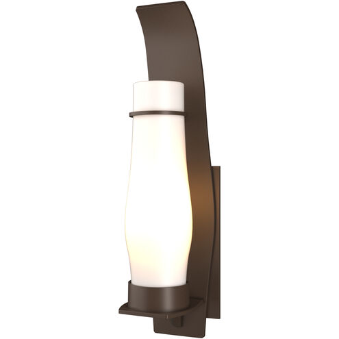 Sea Coast 1 Light 24.2 inch Coastal Bronze Outdoor Sconce in Opal, Large