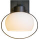 Port 1 Light 10.3 inch Coastal Black Outdoor Sconce, Small - Open Box