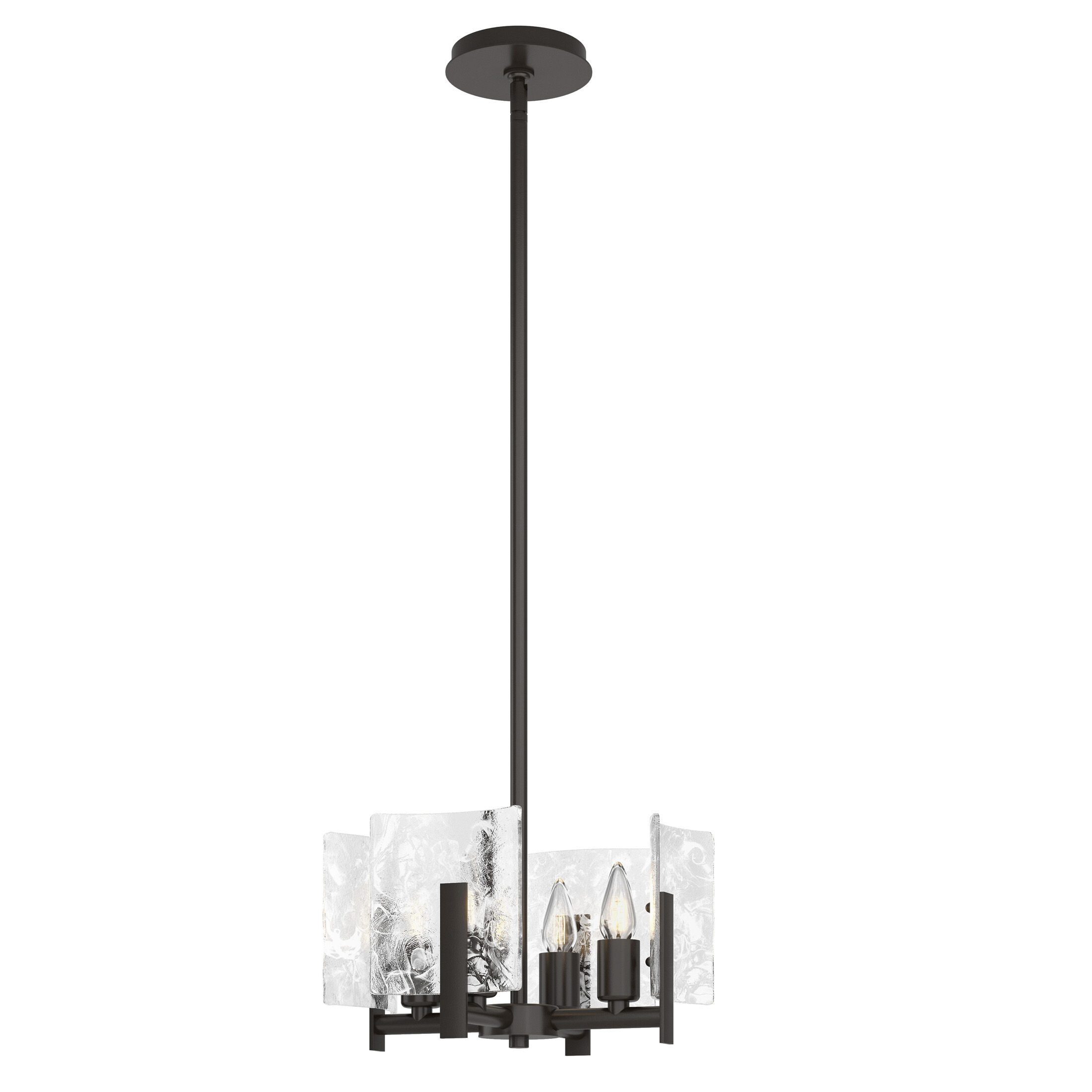 Arc 4 Light 13.5 inch Oil Rubbed Bronze Semi-Flush/Pendant Ceiling Light