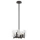 Arc 4 Light 13.5 inch Oil Rubbed Bronze Semi-Flush/Pendant Ceiling Light