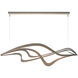 Crossing Waves LED 9.1 inch Dark Smoke Pendant Ceiling Light